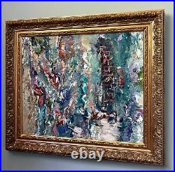 Inspired, Original Abstract Oil Mixed Media Painting