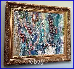 Inspired, Original Abstract. Oil Mixed Media Painting