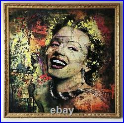 Ivan Mocko Marilyn Monroe, mixed media on canvas 140x100cm