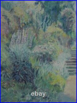 JO COOPER (20th Century) Mixed Media Painting The Silver Garden, Benington Herts