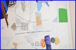 Jack Shore Rca Original Signed Mixed Media Collage Painting Hang Any Way Up