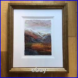 Janet Rogers Original Signed Dated 2011 Mixed Media Textural Landscape Painting