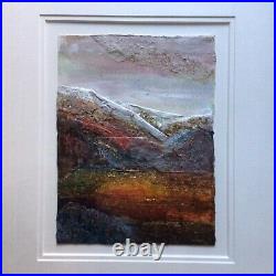 Janet Rogers Original Signed Dated 2011 Mixed Media Textural Landscape Painting