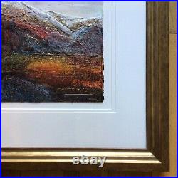 Janet Rogers Original Signed Dated 2011 Mixed Media Textural Landscape Painting