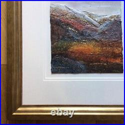 Janet Rogers Original Signed Dated 2011 Mixed Media Textural Landscape Painting