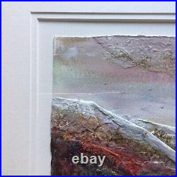 Janet Rogers Original Signed Dated 2011 Mixed Media Textural Landscape Painting