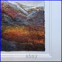 Janet Rogers Original Signed Dated 2011 Mixed Media Textural Landscape Painting