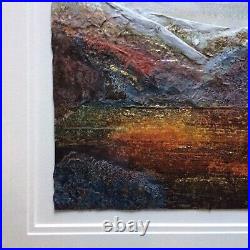 Janet Rogers Original Signed Dated 2011 Mixed Media Textural Landscape Painting