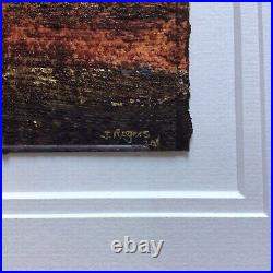 Janet Rogers Original Signed Dated 2011 Mixed Media Textural Landscape Painting