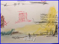 Jean Michel Basquiat Drawing mixed media
