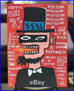 Jean-Michel Basquiat Original Mixed Media Painting