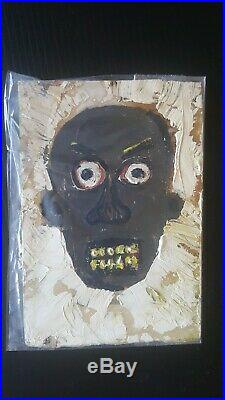 Jean michel Basquiat Original Art-authentic Post Card, artist Signed WithProvenance