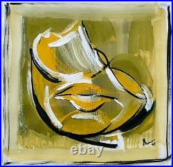 Jeremy Mason (c20th) -yellow Jasper Queen- Abstract 1997, Mixed Media, Signed