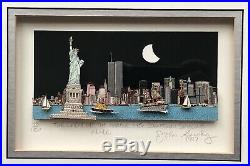 John Suchy The Lady of the Harbor & the Downtown Skyline NYC, 1997, 3D