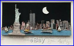 John Suchy The Lady of the Harbor & the Downtown Skyline NYC, 1997, 3D