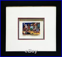 John Suchy Times Square Nyc Signed 3d Mixed Media Framed Make An Offer