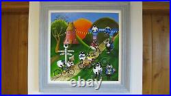 KERRY LYONS ARE EWE READY (Framed Original) (LUCY PITTAWAY STYLE) 31x31