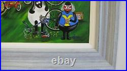 KERRY LYONS ARE EWE READY (Framed Original) (LUCY PITTAWAY STYLE) 31x31