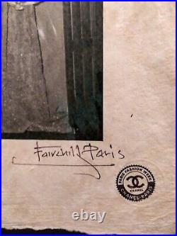 Kate Moss, Mario Testino, Artist Proof Print 22'x 15'x Signed Fairchild Paris