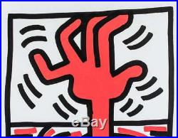 Keith Haring signed mixed media on paper and Taxco Haring like gator
