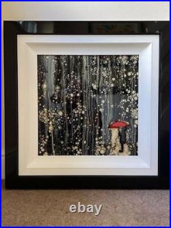 Kevin Bandee Original Mixed Media Artwork'The Red Umbrella'