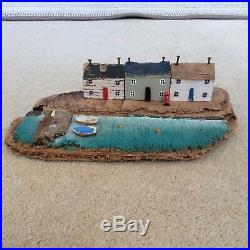 Kirsty Elson Driftwood Harbour Scene Signed