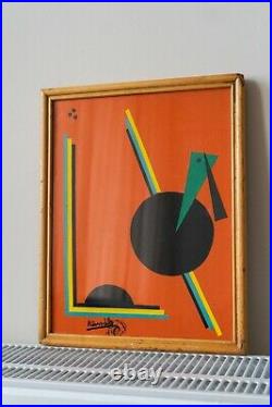 LAJOS KASSAK Hungarian Avantgarde Abstract Mid Century Bauhaus Kandinsky Old Art