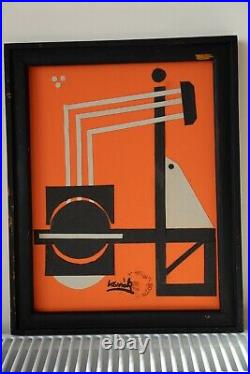 LAJOS KASSAK Hungarian Avantgarde Abstract Mid Century Bauhaus Kandinsky Old Art