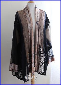 LEE ANDERSEN -Sz 2X 3X Rich Mixed-Media Nothing Matches Art-to-wear Jacket
