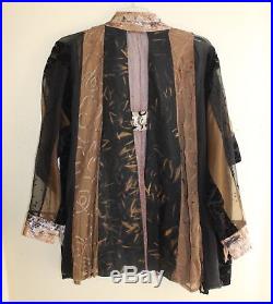 LEE ANDERSEN -Sz 2X 3X Rich Mixed-Media Nothing Matches Art-to-wear Jacket