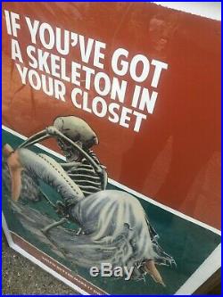 Large Connor Brothers Mixed Media HPM Skeleton in your Closet Banksy signed
