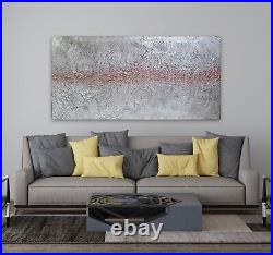 Large ORIGINAL HAND PAINTED ABSTRACT 100x50cm Mixed Media By J. Cruz