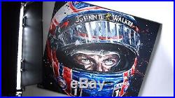 Limited Edition Paul Oz Art Hand Embellished Canvas Print of Jenson Button