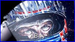 Limited Edition Paul Oz Art Hand Embellished Canvas Print of Jenson Button