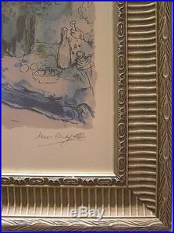 MARC CHAGALL RARE Pencil hand signed & numbered Original Coloured lithograph