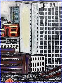 Manchester Cityscape Original Northern Art Contemporary Skyline Painting