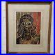 Marek Zulawski Signed Mixed Media Painting Portrait Of A Woman