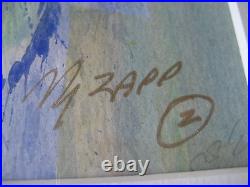 Marilyn Zapp Original Mixed Media, Watercolor/Pastel/3D Flowers, Framed, Signed