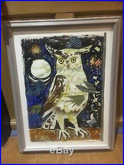 Mark Hearld Signed Original Painting And Collage. Exhibited At The Tate