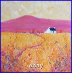 Mary Stevenson Contemporary Scottish Colourist Unframed Oil Direct From Artist