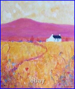 Mary Stevenson Contemporary Scottish Colourist Unframed Oil Direct From Artist