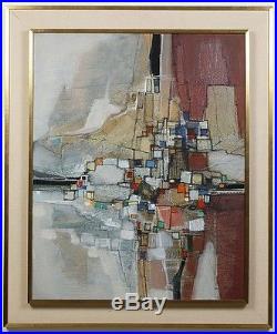 Max Gunther (1934-1974) Swiss Abstractionist Stunning Original Oil/Mixed Media