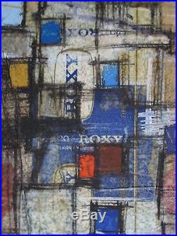 Max Gunther (1934-1974) Swiss Abstractionist Stunning Original Oil/Mixed Media