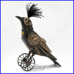 Medium Raven Sculpture by Mullanium