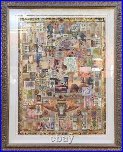 Melanie Boone Huge Original Mixed-media Collage Egyptian Eastern Antiquity Theme