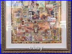 Melanie Boone Huge Original Mixed-media Collage Egyptian Eastern Antiquity Theme