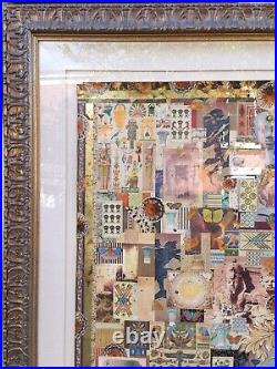 Melanie Boone Huge Original Mixed-media Collage Egyptian Eastern Antiquity Theme