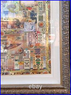 Melanie Boone Huge Original Mixed-media Collage Egyptian Eastern Antiquity Theme