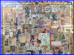 Melanie Boone Huge Original Mixed-media Collage Egyptian Eastern Antiquity Theme