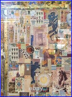 Melanie Boone Huge Original Mixed-media Collage Egyptian Eastern Antiquity Theme